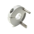 Ruland CntrlFlx Cplng Hub, Double, Bore 25mm, OD56.0mm, Aluminum, MCPTD56-25-A MCPTD56-25-A